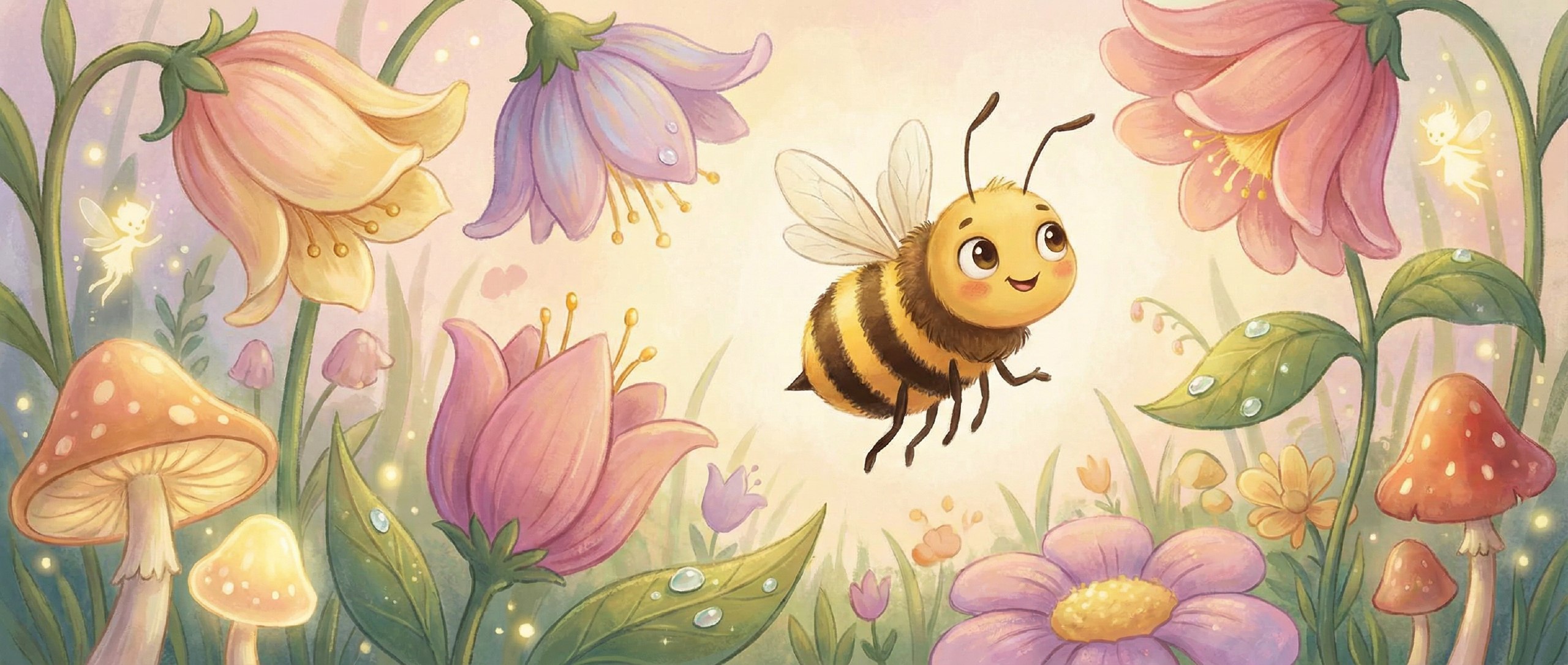 včelí pohádka s omalovánkou pro děti